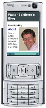 Walter Soldierer blog on mobile phone