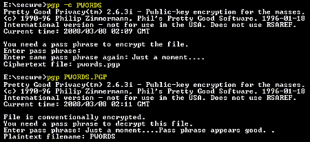 PGP 2.36i in action